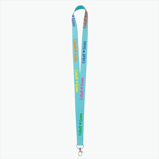 Plan Ahead & Save - 3/4 Economy Poly-Dye Full-Color Printed Lanyard w/Lobster Claw