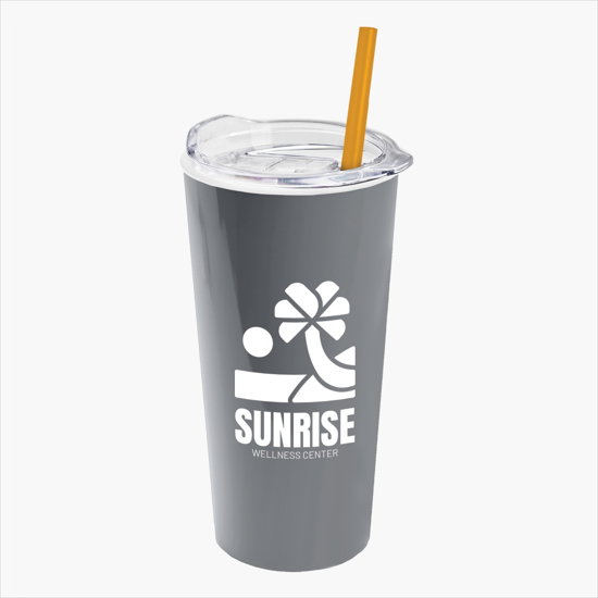 18 oz Road Master Tumbler with Slide Lid and Straw
