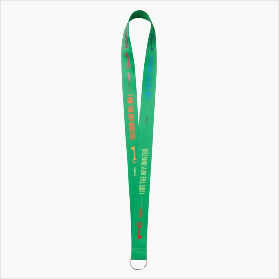 Plan Ahead & Save - 1 Economy Poly-Dye Full-Color Printed Lanyard w/Key Ring