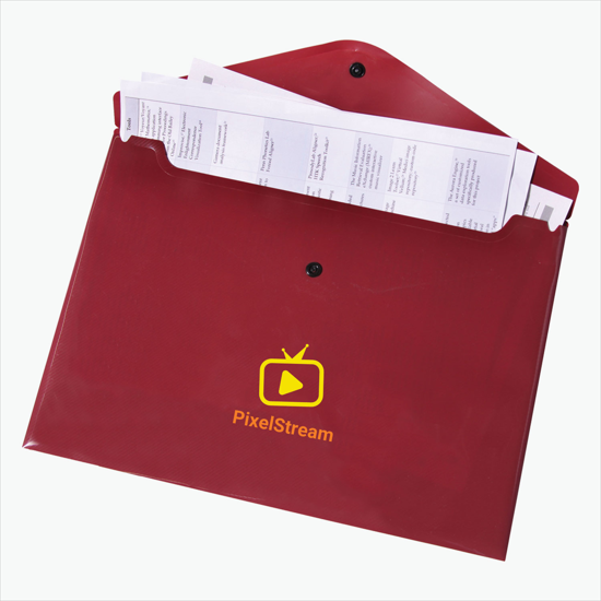 Opaque Snap Portfolio - Multi-Color Imprint