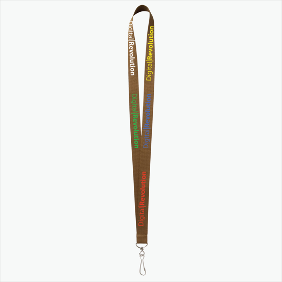 Plan Ahead & Save - 3/4 Economy Poly-Dye Full-Color Printed Lanyard w/J-Hook