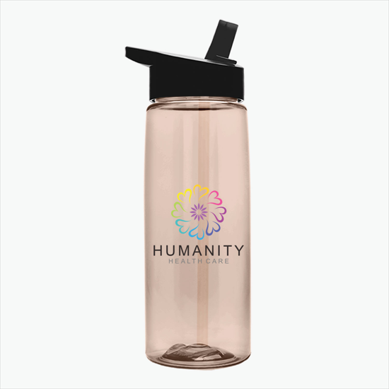 26 oz. Tritan Flair Bottle w/Flip Straw Lid - Full Color