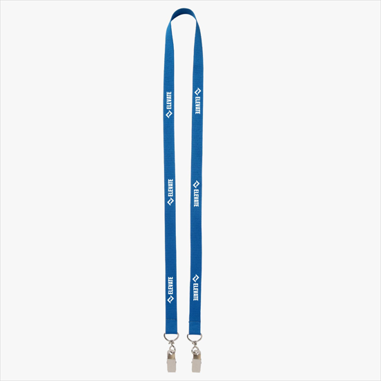 Plan Ahead & Save 5/8 Double-End Polyester Lanyard w/Double Swivel Bulldog Clip