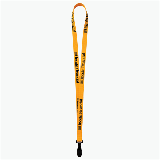 Plan Ahead & Save 5/8 Polyester Lanyard - Plastic Bulldog Clip
