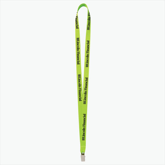 Plan Ahead & Save 5/8 Polyester Lanyard - Non-Swivel Bulldog Clip
