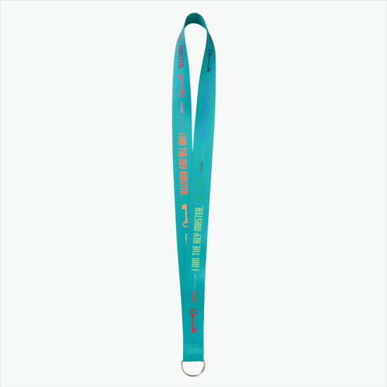 Plan Ahead & Save - 1 Economy Poly-Dye Full-Color Printed Lanyard w/Key Ring