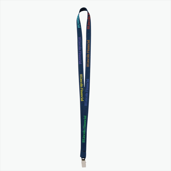 Plan Ahead & Save - 5/8 Economy Poly-Dye Full-Color Printed Lanyard w/Non-Swivel Bulldog Clip
