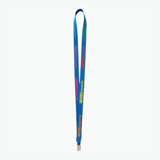 Plan Ahead & Save - 5/8 Economy Poly-Dye Full-Color Printed Lanyard w/Non-Swivel Bulldog Clip