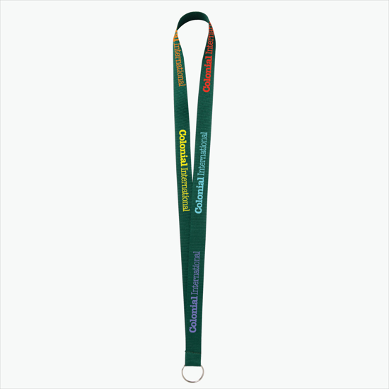 Plan Ahead & Save - 3/4 Economy Poly-Dye Full-Color Printed Lanyard w/Key Ring