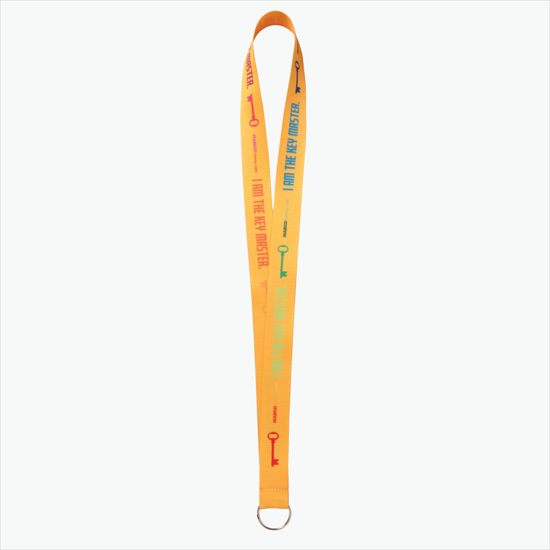 Plan Ahead & Save - 1 Economy Poly-Dye Full-Color Printed Lanyard w/Key Ring
