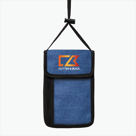 Crosshatch Travel Neck Wallet - Full Color
