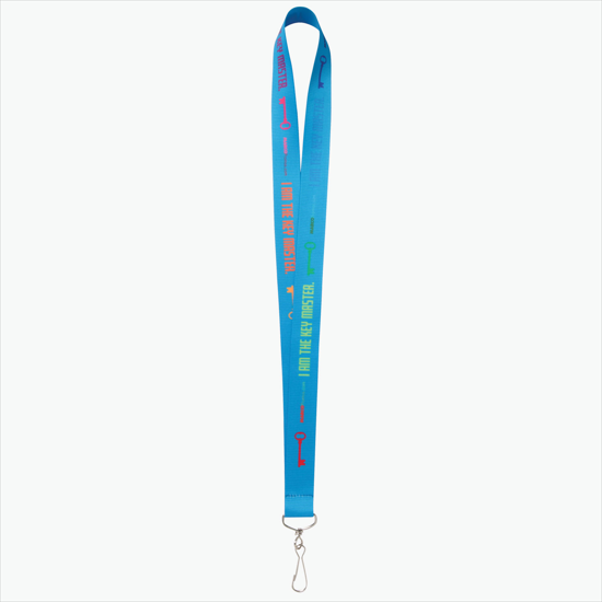 Plan Ahead & Save - 1 Economy Poly-Dye Full-Color Printed Lanyard w/J-Hook