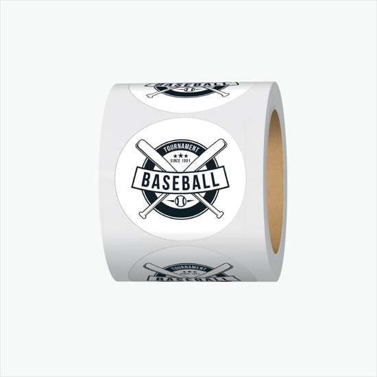 Adhesive Roll Labels - 3 Circle - Roll of 1000