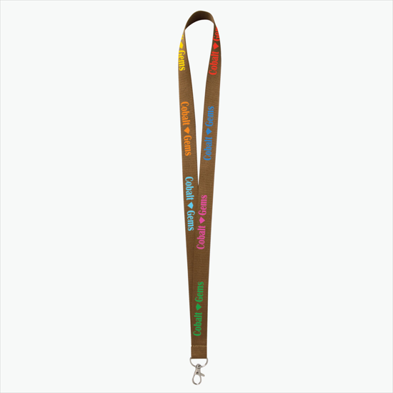 Plan Ahead & Save - 3/4 Economy Poly-Dye Full-Color Printed Lanyard w/Lobster Claw
