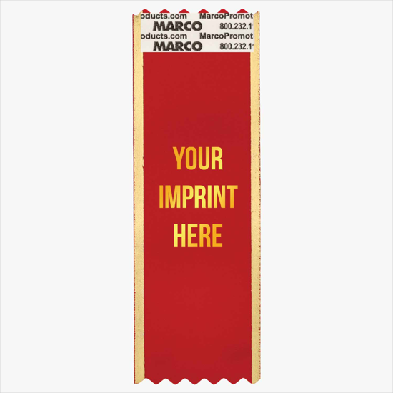1-5/8 x 6 Custom Vertical Specialty Ribbon