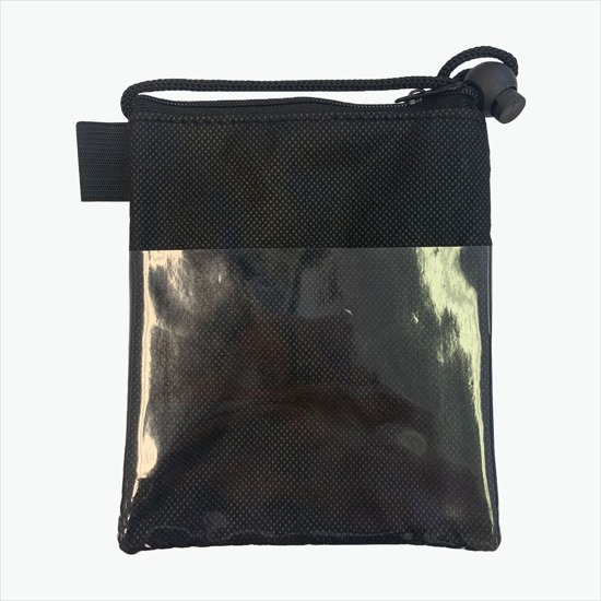 Triple Zip Non-Woven Neck Wallet with ID Holder