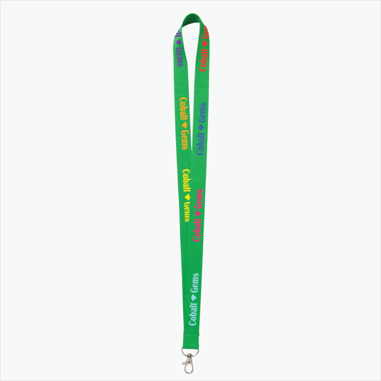 Plan Ahead & Save - 3/4 Economy Poly-Dye Full-Color Printed Lanyard w/Lobster Claw