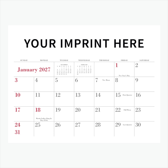 Custom Photos FSC Wall Calendar - Spiral Bound