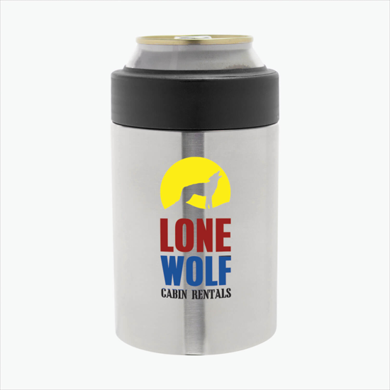 Summit Double Wall Stainless Can Cooler - Full Color