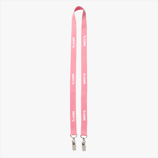 Plan Ahead & Save 3/4 Double-End Polyester Lanyard w/Double Swivel Bulldog Clip