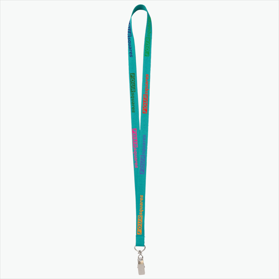 Plan Ahead & Save - 5/8 Economy Poly-Dye Full-Color Printed Lanyard w/Swivel Bulldog Clip