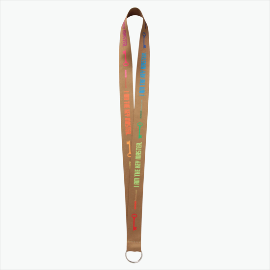Plan Ahead & Save - 1 Economy Poly-Dye Full-Color Printed Lanyard w/Key Ring