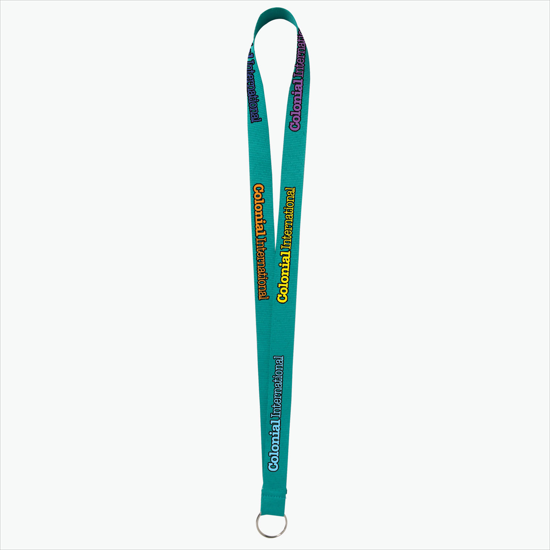 Plan Ahead & Save - 3/4 Economy Poly-Dye Full-Color Printed Lanyard w/Key Ring