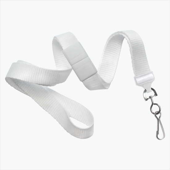 5/8 Breakaway Polyester Lanyard - Blank - Swivel Hook