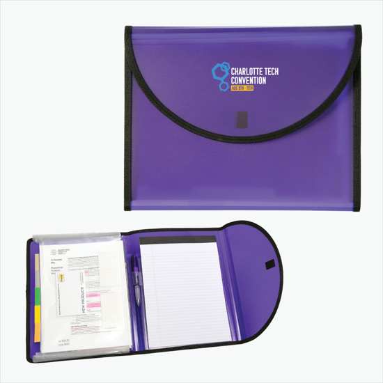 Expandable Conference Folder - Multi-Color Imprint