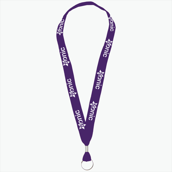 1 One Ply Cotton Lanyard - Split Ring