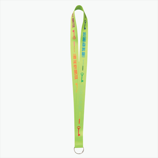 Plan Ahead & Save - 1 Economy Poly-Dye Full-Color Printed Lanyard w/Key Ring