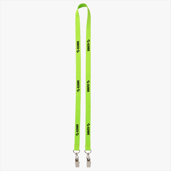 Plan Ahead & Save 5/8 Double-End Polyester Lanyard w/Double Swivel Bulldog Clip