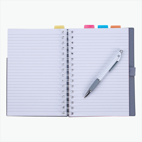 Souvenir® Tabbed Notebook with Vertex Pen