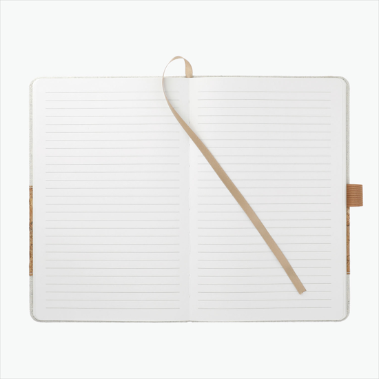 5 1/2 x 8 1/2 Recycled Cotton and Cork Notebook