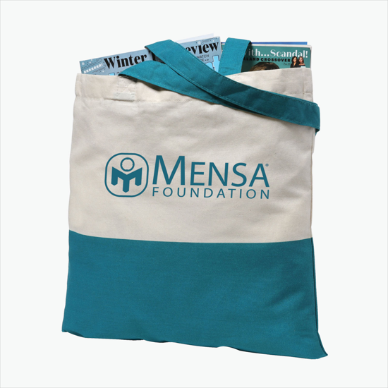 Two-Tone Economy Cotton Sheeting Tote