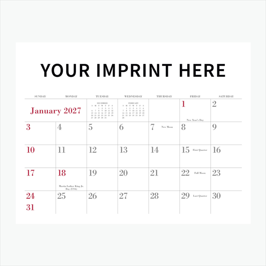 Custom Photos FSC Wall Calendar - Stapled