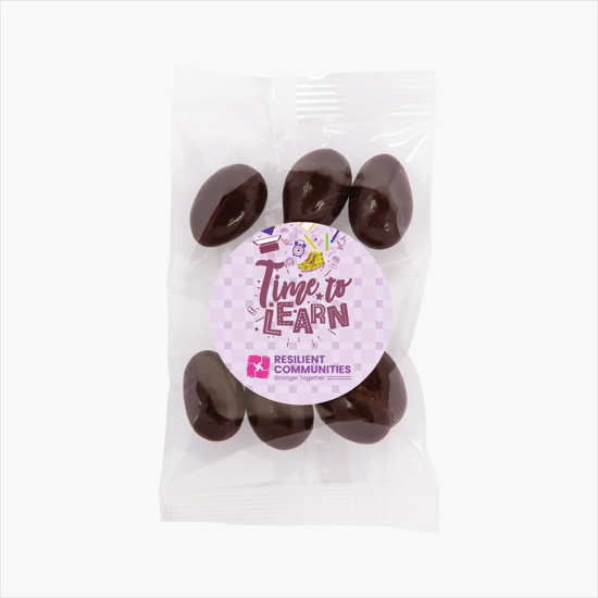 Goody Bag with Dark Chocolate Almonds 1 oz. - Back to School