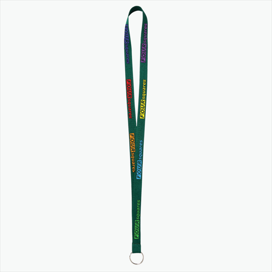 Plan Ahead & Save - 5/8 Economy Poly-Dye Full-Color Printed Lanyard w/Key Ring
