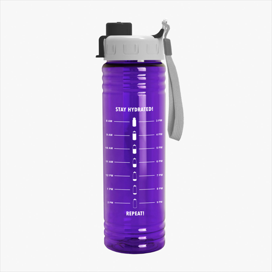 24 oz Slim Fit Water Bottle with Quick Snap Lid