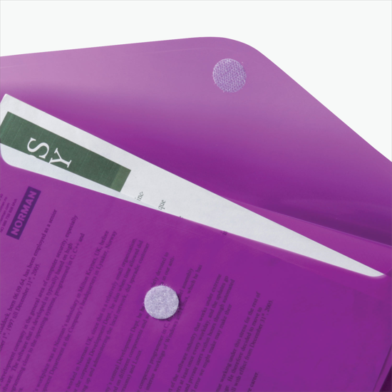 Vivid Colors Velcro® Closure Portfolio - Multi-Color Imprint