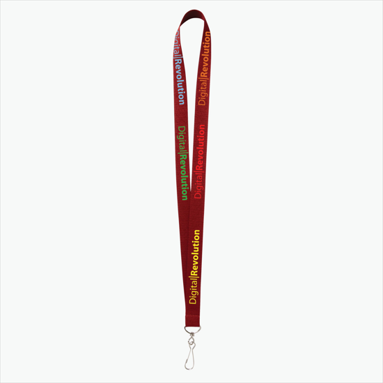 Plan Ahead & Save - 3/4 Economy Poly-Dye Full-Color Printed Lanyard w/J-Hook