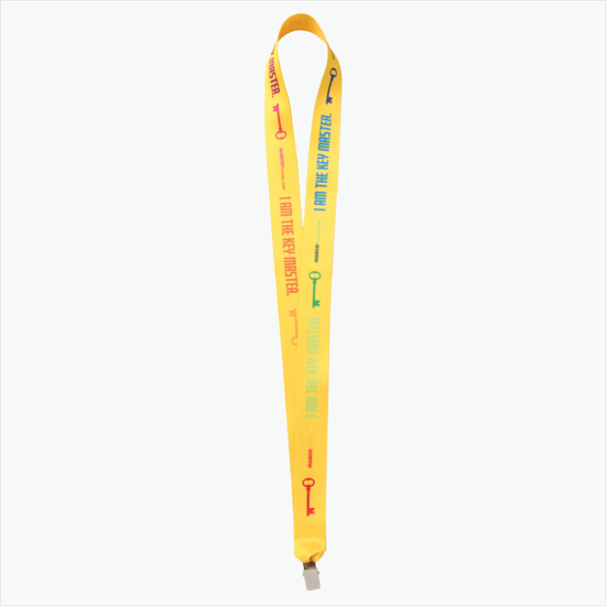 Plan Ahead & Save - 1 Economy Poly-Dye Full-Color Printed Lanyard w/Non-Swivel Bulldog Clip