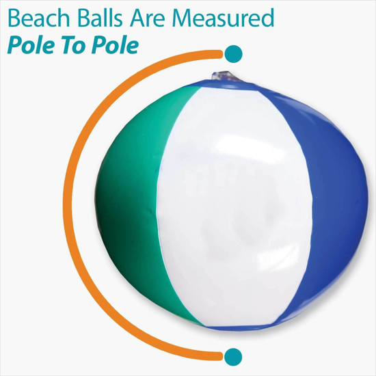 6 Multi-Color Beach Ball