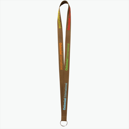 Plan Ahead & Save - 3/4 Economy Poly-Dye Full-Color Printed Lanyard w/Key Ring