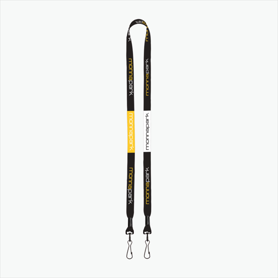 1/2 Full-Color Theme Lanyard w/Double Swivel Hook