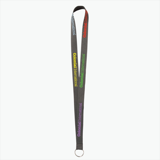 Plan Ahead & Save - 3/4 Economy Poly-Dye Full-Color Printed Lanyard w/Key Ring