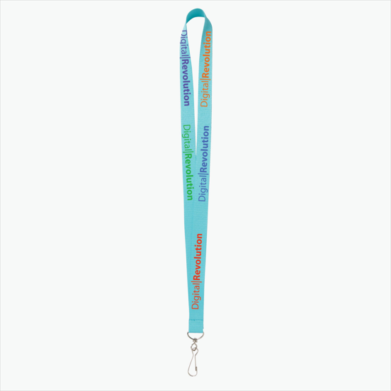 Plan Ahead & Save - 3/4 Economy Poly-Dye Full-Color Printed Lanyard w/J-Hook