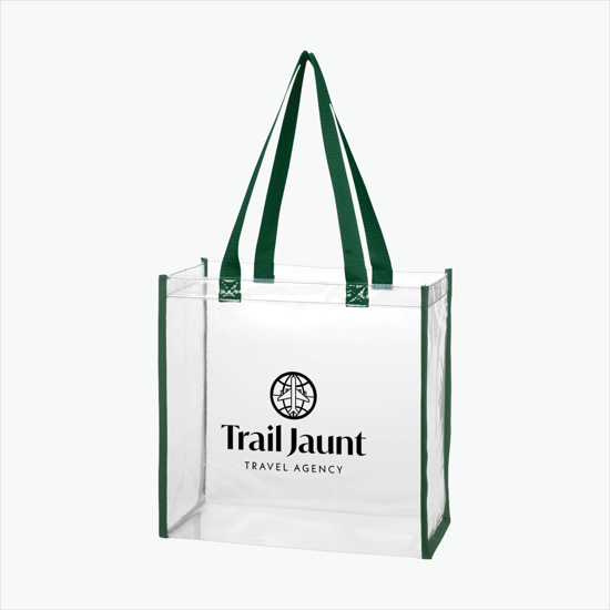 Color Accent Clear Tote