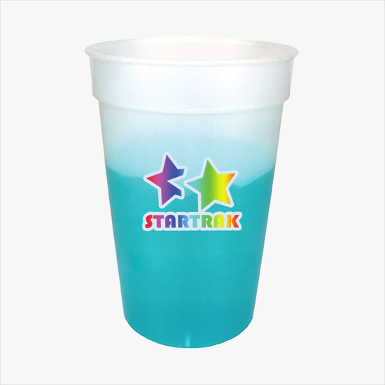 Full Color 17 oz Color Changing Stadium Cup