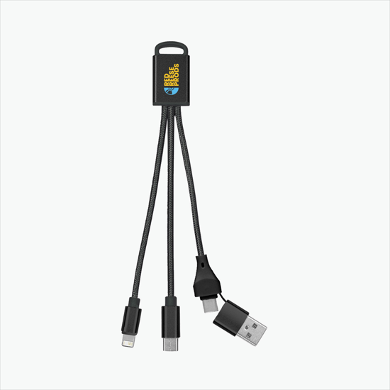 3-in-1 Braided Charging Cable 2.0 - Full Color